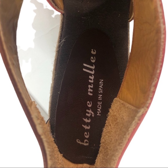 Bettye muller Strappy Raw Edge Canvas Heels sz. 8 - Picture 7 of 7